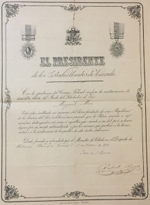 Diploma de 1884
