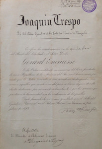 Diploma de 1893